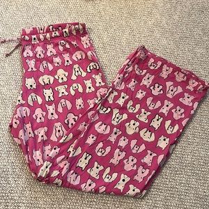 Victoria’s Secret pink dog pajama pants